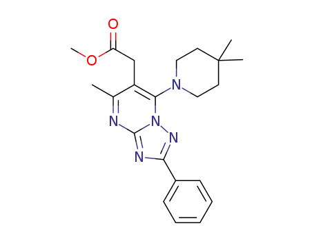 methyl 2-(7-(4,4-dimethylpiperidin-1-yl)-5-methyl-2-phenyl-[1,2,4]-triazolo[1,5-a]pyrimidin-6-yl)acetate