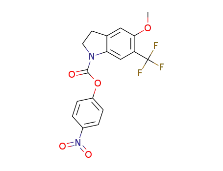 4-nitrophenyl 5-methoxy-6-(trifluoromethyl)indoline-1-carboxylate