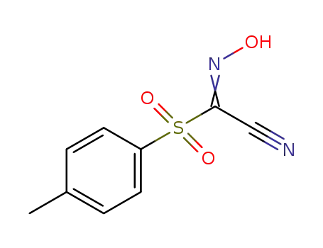 Molecular Structure of 175201-58-8 (2-HYDROXYIMINO-2-[(4-METHYLPHENYL)SULFONYL]ACETONITRILE)