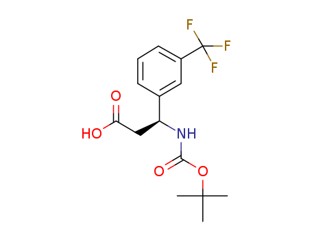 (S)-3-((tert-Butoxycarbonyl)amino)-3-(3-(trifluoromethyl)phenyl)propanoicacid