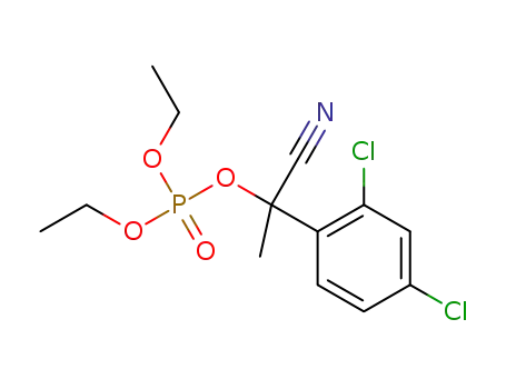 Molecular Structure of 1469462-83-6 (1-cyano-1-(2,4-dichlorophenyl)ethyl diethyl phosphate)