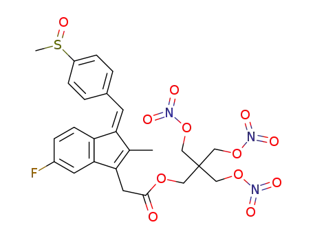(Z)-3-(nitrooxy)-2,2-bis((nitrooxy)methyl)propyl 2-(5-fluoro-2-methyl-1-(4-(methylsulfinyl)benzylidene)-1H-inden-3-yl)acetate