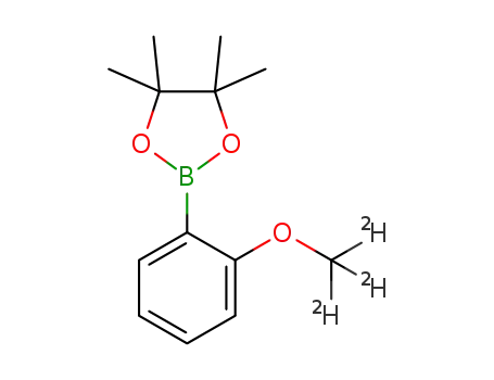 Molecular Structure of 1454558-24-7 (2-(2-(methoxy-d<SUB>3</SUB>)phenyl)-4,4,5,5-tetramethyl-1,3,2-dioxaborolane)