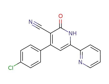 4-(4-chlorophenyl)-6-oxo-2-(pyridin-2-yl)-1,6-dihydropyridine-5-carbonitrile
