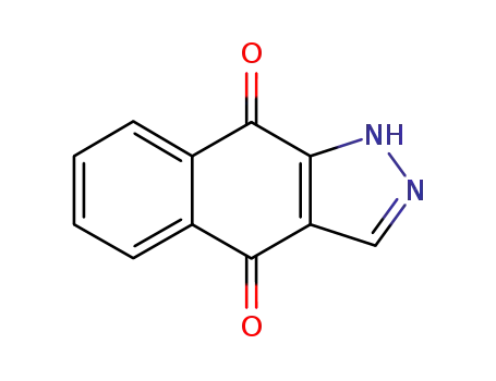 Molecular Structure of 1015-97-0 (1H-Benz[f]indazole-4,9-dione)