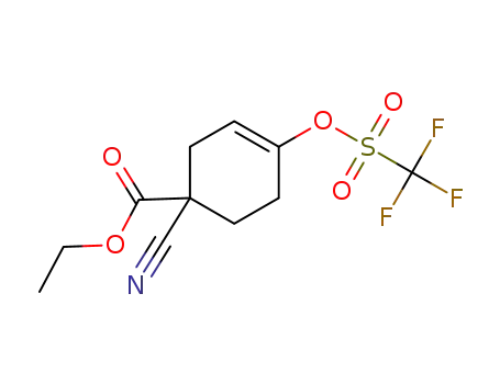 ethyl 1-cyano-4-(((trifluoromethyl)sulfonyl)oxy)cyclohex-3-enecarboxylate
