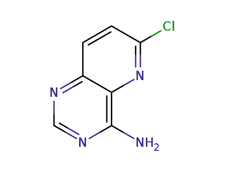 Molecular Structure of 1499166-63-0 (6-chloropyrido[3,2-d]pyrimidin-4-amine)