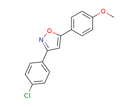 Molecular Structure of 24097-19-6 (3-(4-Chlorophenyl)-5-(4-methoxyphenyl)isoxazole)