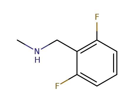 Molecular Structure of 392691-62-2 (Benzenemethanamine, 2,6-difluoro-N-methyl- (9CI))
