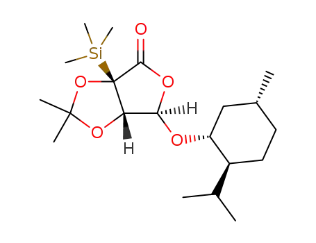 (3R,4S,5R)-5-{(1R,2S,5R)-[2-isopropyl-5-methylcyclohexyl]oxy}-3,4-(isopropylidenedioxy)-3-(trimethylsilyl)-4,5-dihydro-3H-furan-2-one