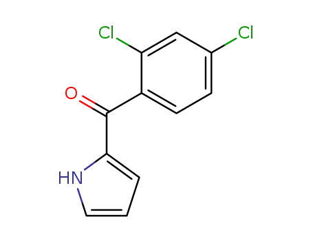 Molecular Structure of 154046-98-7 ((2,4-dichlorophenyl)(1H-pyrrol-2-yl)methanone)