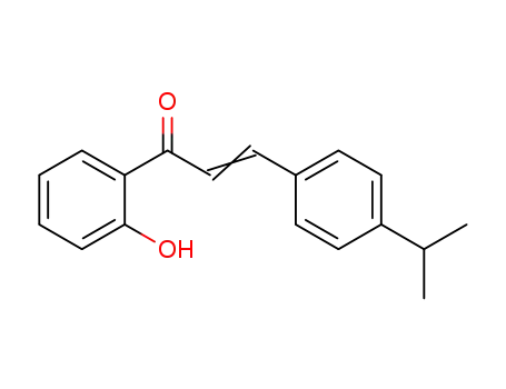 Molecular Structure of 73110-49-3 (1-(2-HYDROXYPHENYL)-3-(4-ISOPROPYLPHENYL)PROP-2-EN-1-ONE)