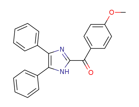 Molecular Structure of 1309776-53-1 ((4,5-diphenyl-1H-imidazol-2-yl)(4-methoxyphenyl)methanone)