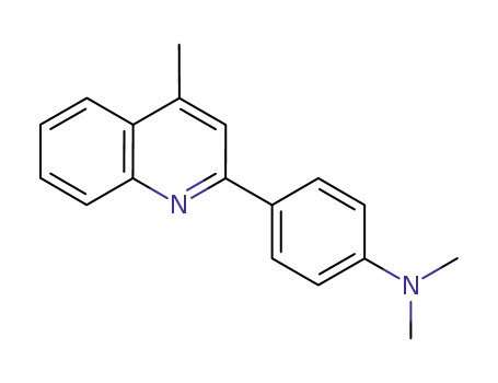 Molecular Structure of 863487-47-2 (N,N-dimethyl-4-(4-methylquinolin-2-yl)benzenamine)