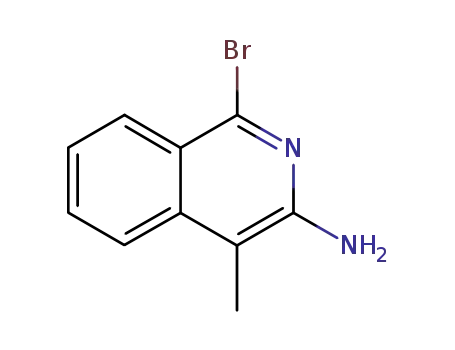 Molecular Structure of 28970-71-0 (1-BROMO-4-METHYLISOQUINOLIN-3-AMINE)