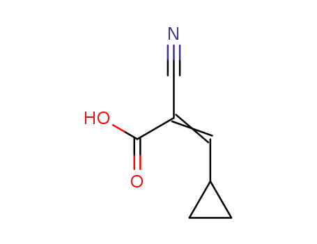 Molecular Structure of 98895-60-4 ((E)-2-cyano-3-cyclopropylacrylic acid)