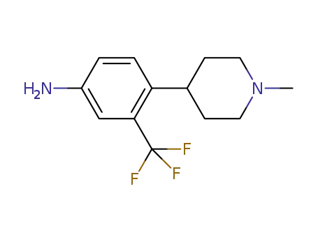4-(1-methylpiperidin-4-yl)-3-(trifluoromethyl)aniline