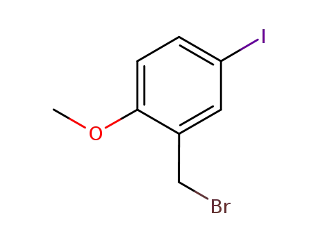2-methoxy-5-iodobenzyl bromide