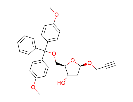 prop-2-yn-1-yl 2-deoxy-5-O-(4,4'-dimethoxytrityl)-β-D-ribofuranoside