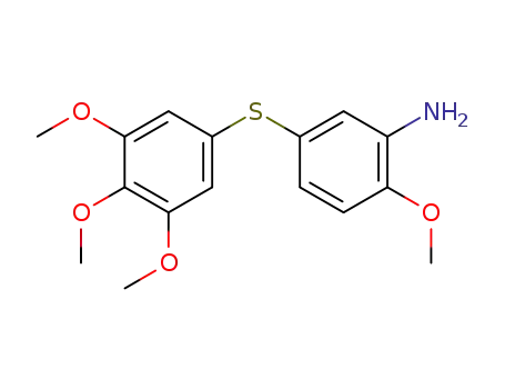 2-methoxy-5-[(3,4,5-trimethoxyphenyl)sulfanyl]aniline
