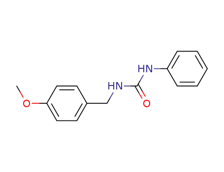 Molecular Structure of 83196-21-8 (Urea, N-[(4-methoxyphenyl)methyl]-N'-phenyl-)