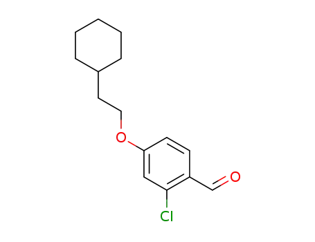 Molecular Structure of 1234323-04-6 (2-chloro-4-(2-cyclohexylethoxy)benzaldehyde)