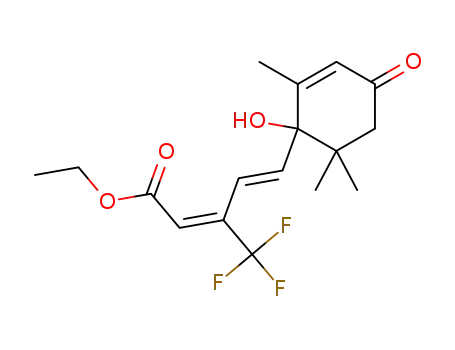 ethyl (2E,4E)-5-(1-hydroxy-2,6,6-trimethyl-4-oxocyclohex-2-en-1-yl)-3-(trifluoromethyl)penta-2,4-dienoate