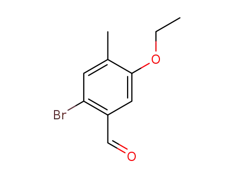 Molecular Structure of 1350759-98-6 (2-bromo-5-ethoxy-4-methylbenzaldehyde)