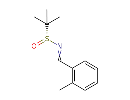 Molecular Structure of 1208989-34-7 (2-methylpropane-2-sulfinic acid [1-(2-methyl-1-ylphenyl)ethylidene]amide)