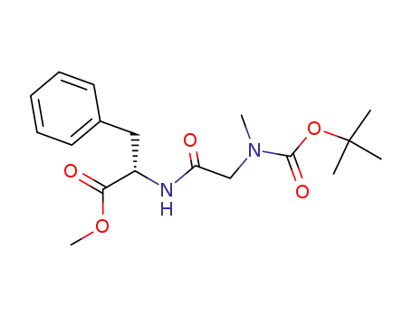 L-Phenylalanine, N-[N-[(1,1-dimethylethoxy)carbonyl]-N-methylglycyl]-,
methyl ester