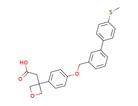 2-(3-(4-((4'-(methylthio)-[1,1'-biphenyl]-3-yl)methoxy)phenyl)oxetan-3-yl)acetic acid