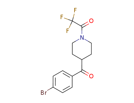 (4-BROMOPHENYL)[1-(TRIFLUOROACETYL)-PIPERIDIN-4-YL]METHANONECAS