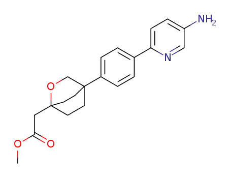 methyl 2-(4-(4-(5-aminopyridin-2-yl)phenyl)-2-oxabicyclo[2.2.2]octan-1-yl)acetate