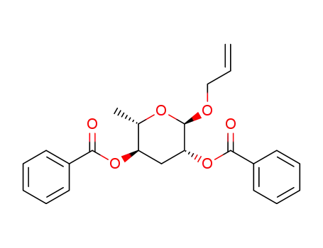(2R,3R,5R,6S)-2-(allyloxy)-6-methyltetrahydro-2H-pyran-3,5-diyl dibenzoate