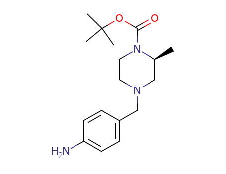 tert-butyl (2S)-4-[(4-aminophenyl)methyl]-2-methylpiperazine-1-carboxylate