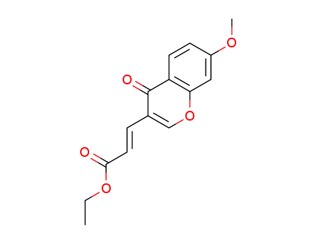 ethyl (2E)-3-(7-methoxy-4-oxo-4H-1-benzopyran-3-yl)acrylate