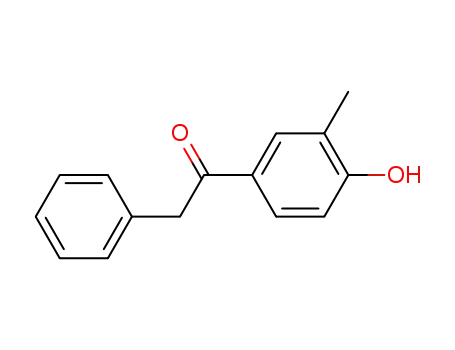 Molecular Structure of 7354-81-6 (Ethanone, 1-(4-hydroxy-3-methylphenyl)-2-phenyl-)