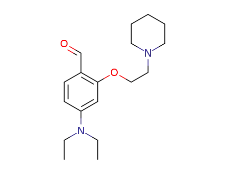 Molecular Structure of 1402729-63-8 (4-diethylamino-2-[2-(1-piperidyl)ethoxy]benzaldehyde)