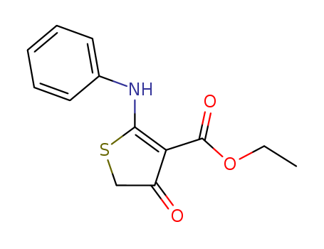 Ethyl 2-anilino-4-oxo-4,5-dihydro-3-thiophenecarboxylate 78267-15-9