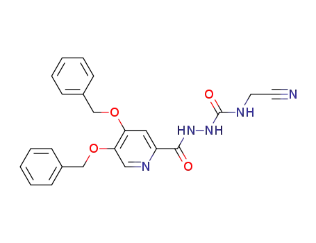 2-{[4,5-bis(benzyloxy)pyridin-2-yl]carbonyl}-N-(cyanomethyl)hydrazinecarboxamide