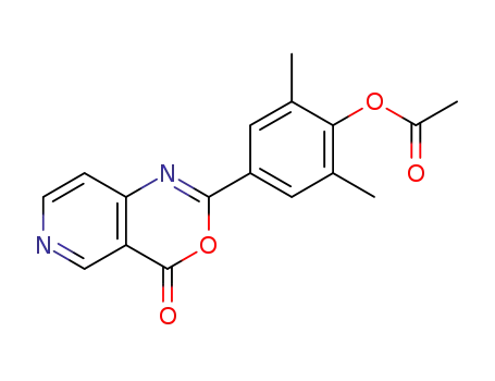 acetic acid 2,6-dimethyl-4-(4-oxo-4H-pyrido[4,3-d][1,3]oxazin-2-yl)-phenyl ester