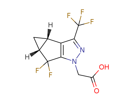 2-((3bS,4aR)-5,5-difluoro-3-(trifluoromethyl)-3b,4,4a,5-tetrahydro-1H-cyclopropa[3,4]cyclopenta[1,2-c]pyrazol-1-yl)acetic acid