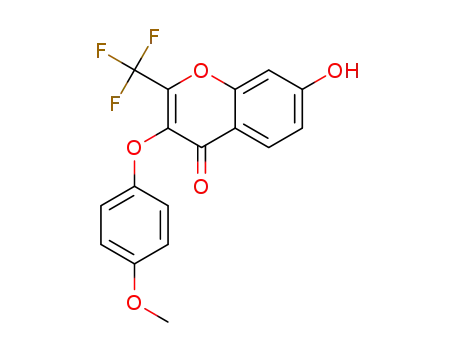 7-hydroxy-3-(4-methoxyphenoxy)-2-(trifluoromethyl)-4H-chromen-4-one