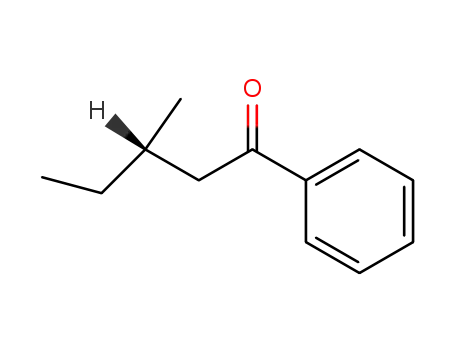 Molecular Structure of 20659-68-1 (1-Pentanone, 3-methyl-1-phenyl-, (S)-)
