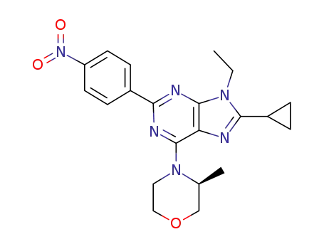 (S)-4-(8-cyclopropyl-9-ethyl-2-(4-nitrophenyl)-9H-purin-6-yl)-3-methylmorpholine