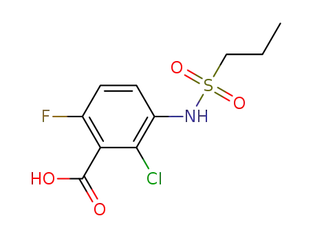 2-chloro-6-fluoro-3-(propylsulfonamido)benzoic acid