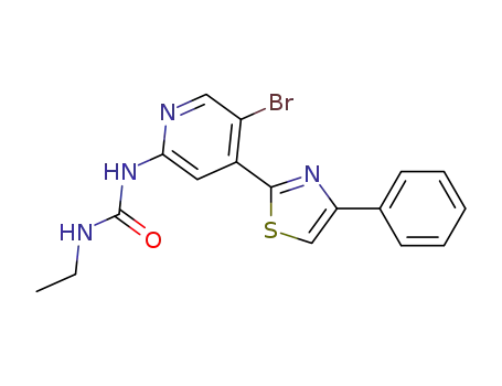 N-[5-bromo-4-(4-phenyl-1,3-thiazol-2-yl)pyridin-2-yl]-N'-ethylurea