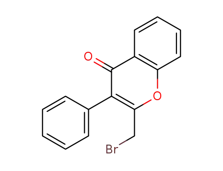 Molecular Structure of 1300581-11-6 (2-(Bromomethyl)-3-phenyl-4H-chromen-4-one)