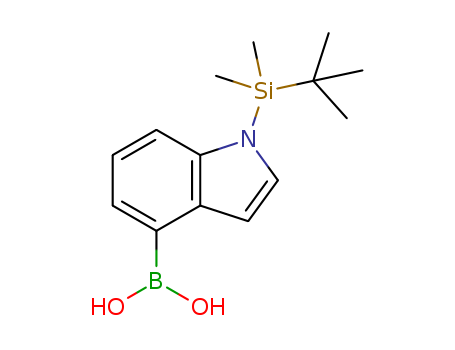 Boronic acid,[1-[(1,1-dimethylethyl)dimethylsilyl]-1H-indol-4-yl]- (9CI)                                                                                                                                