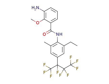 3-amino-N-[2-ethyl-4-(1,2,2,3,3,3-hexafluoro-1-trifluoromethylpropyl)-6-methylphenyl]-2-methoxy benzamide
